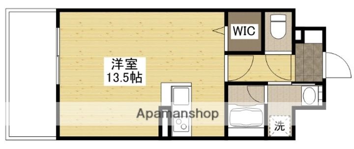 広島県広島市中区宝町の賃貸マンションの間取り