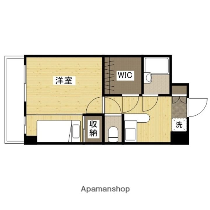 広島県広島市中区中島町の賃貸マンションの間取り