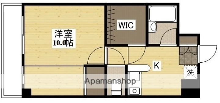 広島県広島市中区中島町の賃貸マンション1306の間取り