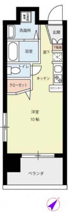 AXIS曙203号室の間取り
