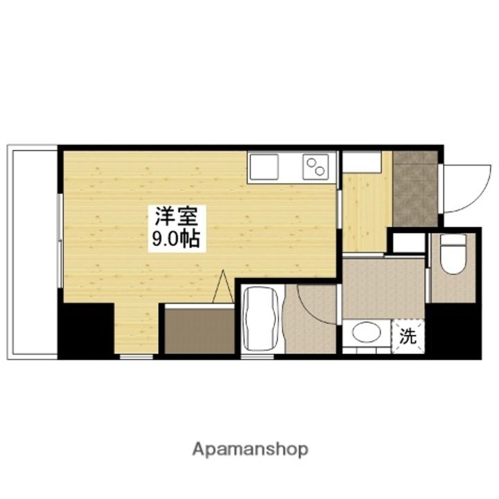 広島県広島市中区西十日市町の賃貸マンションの間取り
