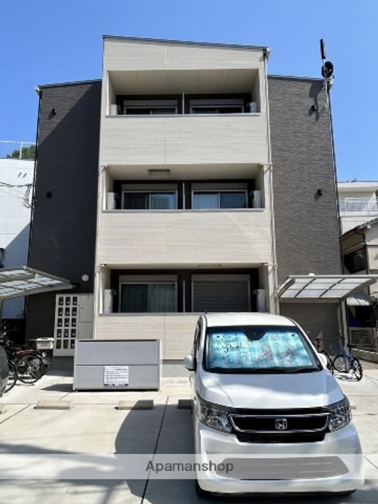 広島県広島市中区江波二本松2丁目の賃貸アパートの外観