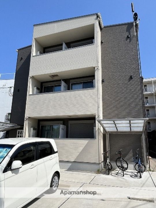広島県広島市中区江波二本松2丁目の賃貸アパートの外観
