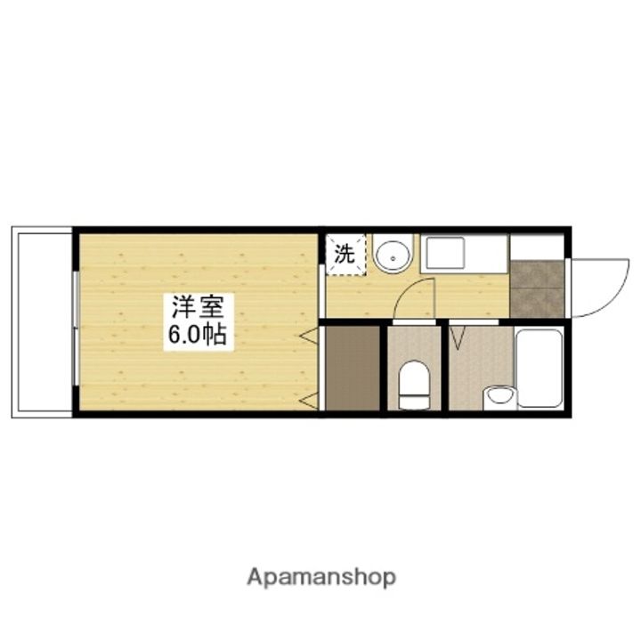 広島県広島市安佐北区可部東2丁目の賃貸アパートの間取り
