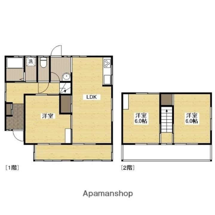 広島県広島市安佐北区亀山8丁目(一戸建)の賃貸物件の間取り
