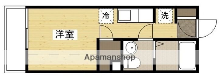 広島県広島市佐伯区屋代1丁目の賃貸アパートの間取り
