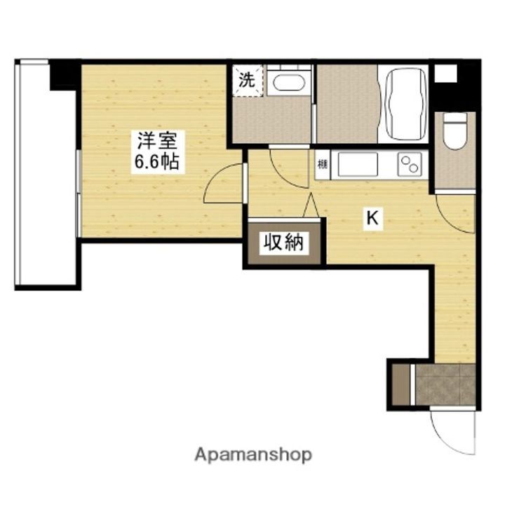広島県広島市西区中広町3丁目の賃貸マンションの間取り