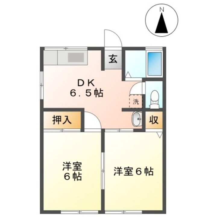 シティハイムローゼの間取り