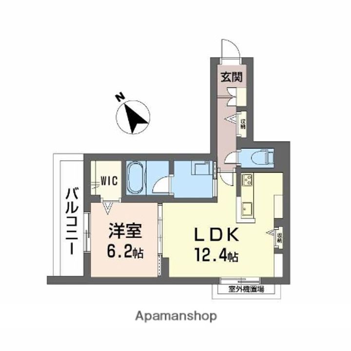 広島県広島市西区三篠北町の賃貸マンションの間取り