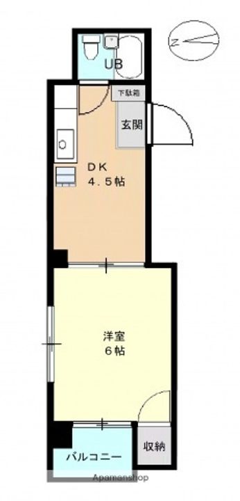 広島県広島市南区宇品神田4丁目の賃貸マンションの間取り
