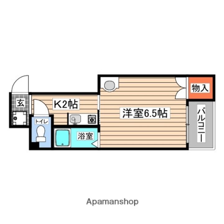 広島県広島市東区牛田東3丁目の賃貸マンションの間取り