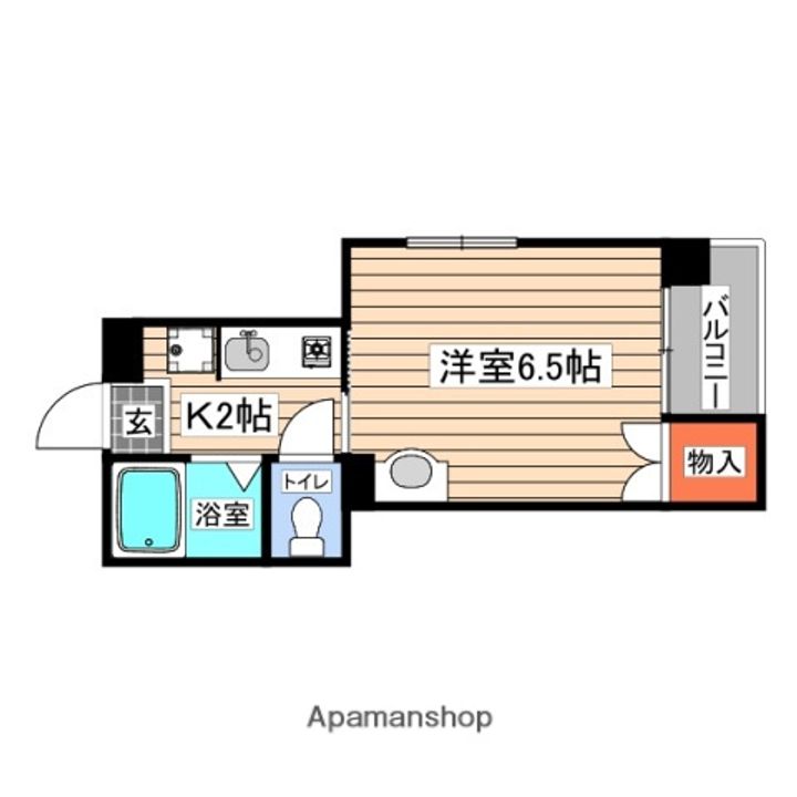 広島県広島市東区牛田東3丁目の賃貸マンションの間取り