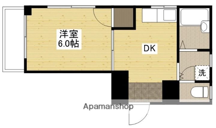 広島県広島市南区宇品神田4丁目の賃貸マンションの間取り