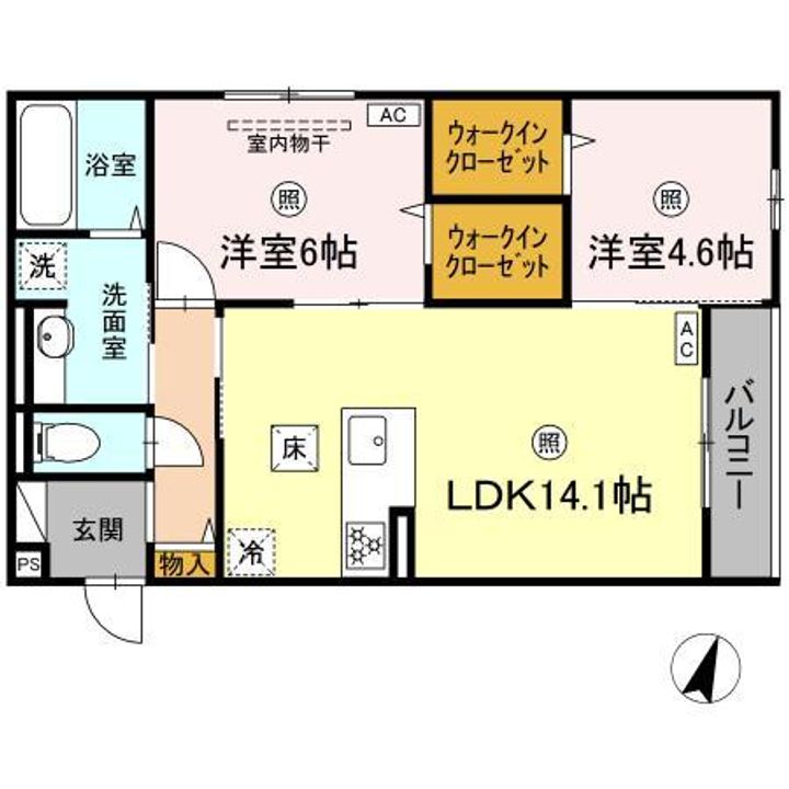 チェリーカーサ西原の間取り