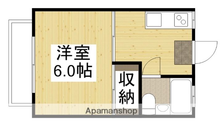 広島県広島市東区牛田本町4丁目の賃貸アパートの間取り