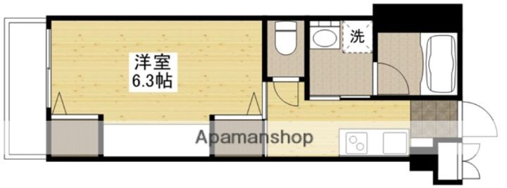 広島県広島市南区宇品神田2丁目の賃貸マンションの間取り