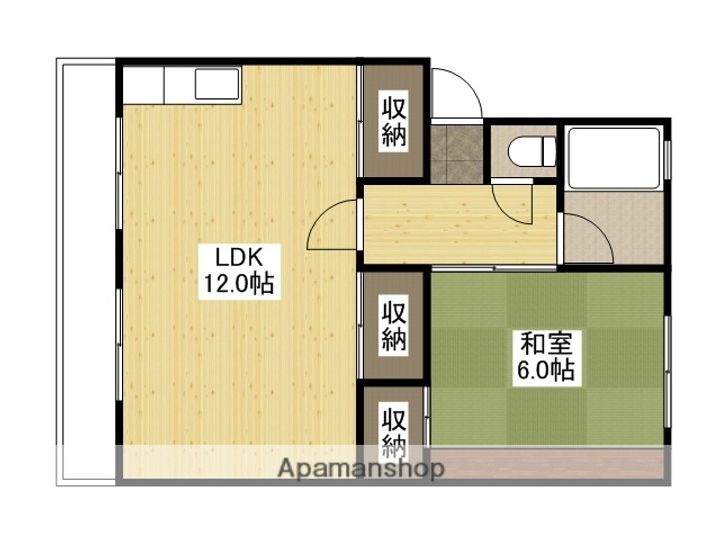 広島県広島市西区庚午北2丁目の賃貸マンションの間取り
