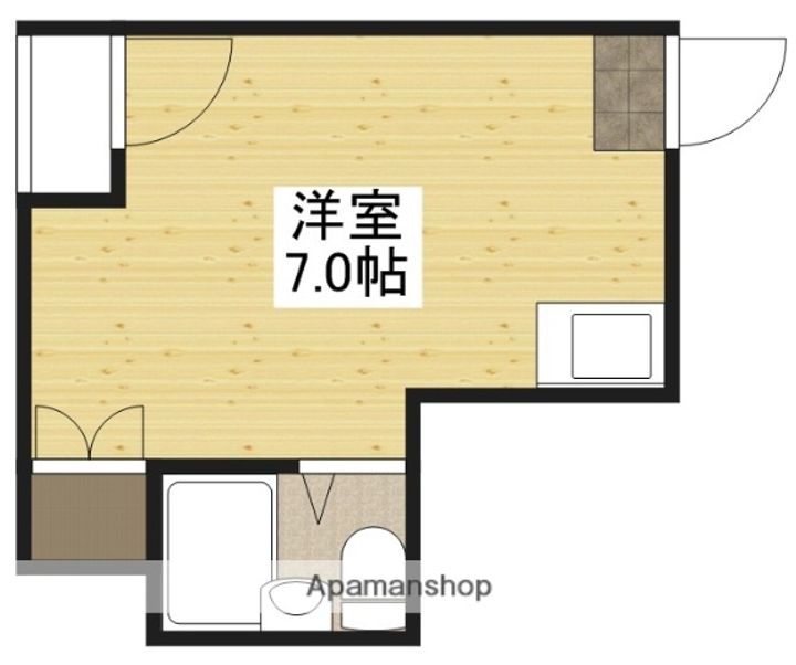 広島県広島市西区観音町の賃貸マンションの間取り