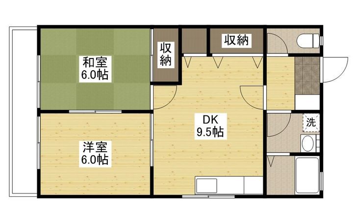 セジュールNAKAMURAの間取り