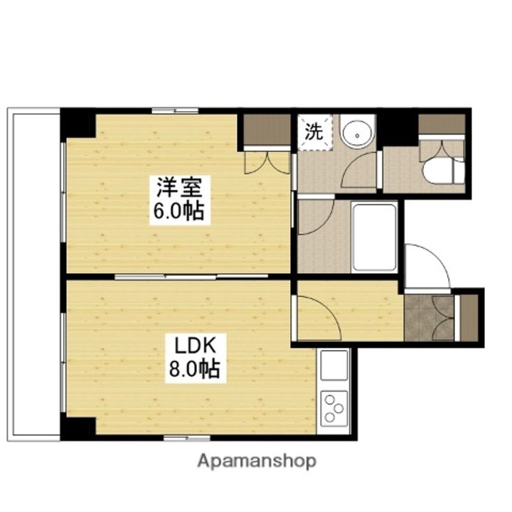 アクアビュー東観音の間取り