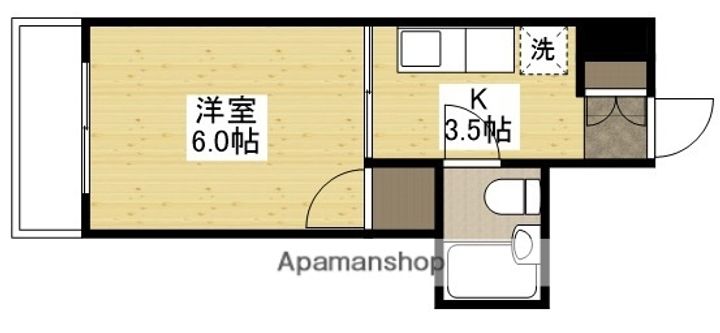 カーサ南大正の間取り