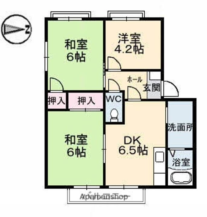 コーポ松浦 C棟の間取り