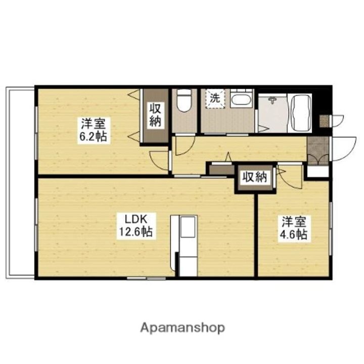 ベレオ相田の間取り
