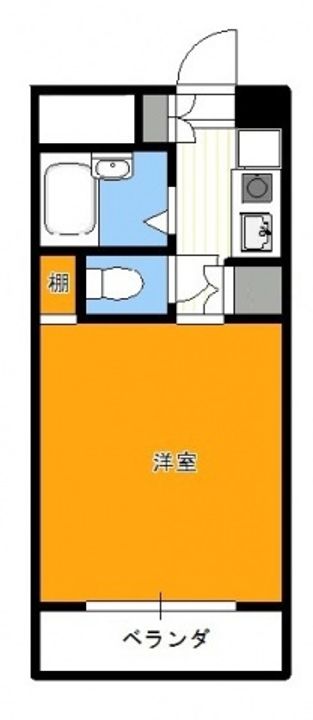 プラネットパーク牛田旭5D号室の間取り