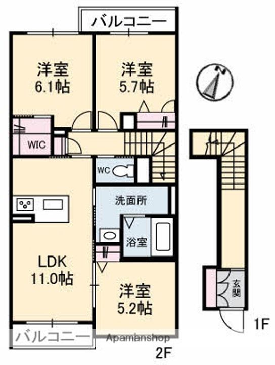 アムールNB棟の間取り