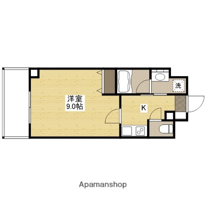 LaSante河原町(旧:S-RESIDENCE河原町)の間取り