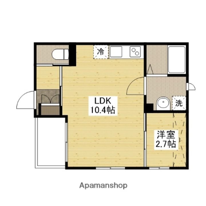 レジデンシャル江波の間取り