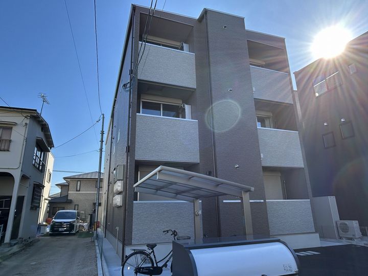 広島県広島市中区江波東1丁目の賃貸アパートの外観