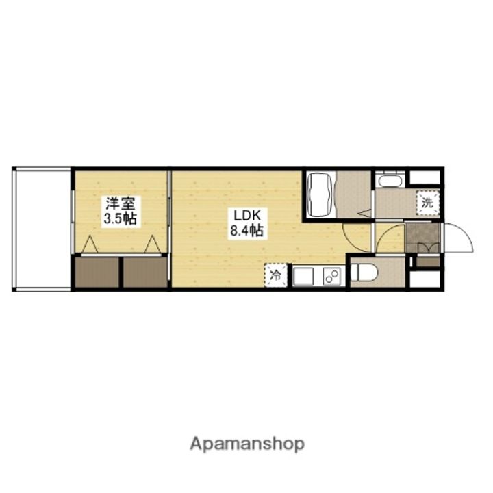 S-RESIDENCE空港通りawesomeの間取り