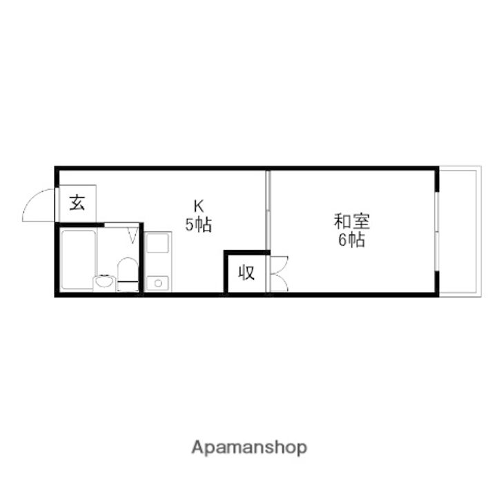 アメニティ金市Ⅰの間取り