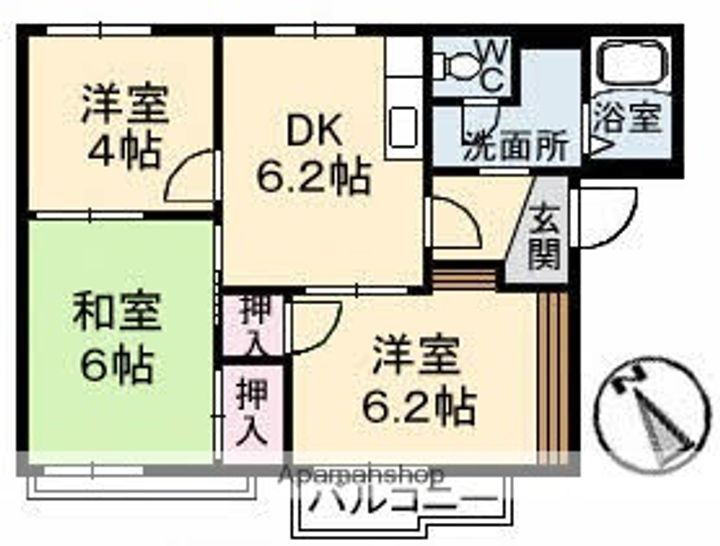 コーポ木谷の間取り