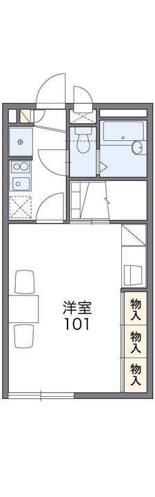 レオパレスサニーコート205の間取り