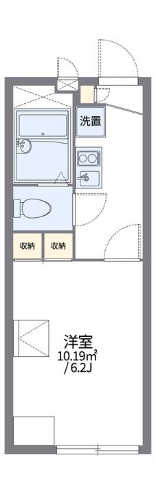 レオパレスパインズハイムの間取り
