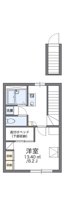 レオパレスコリーヌ206の間取り