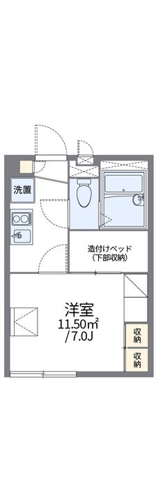 レオパレスエーデルハイム105の間取り
