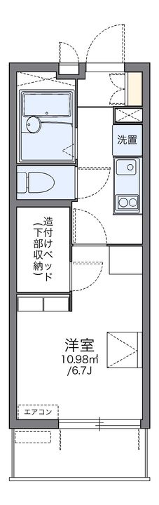 レオパレスARCADIA B307の間取り