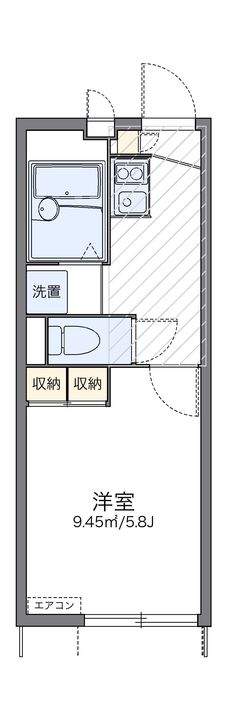 レオパレスクラインガルテン106の間取り