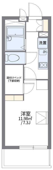 レオパレスアビタシオン焼山沖田310の間取り