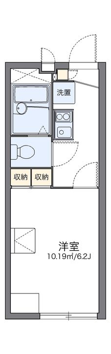レオパレス旭鶴105の間取り