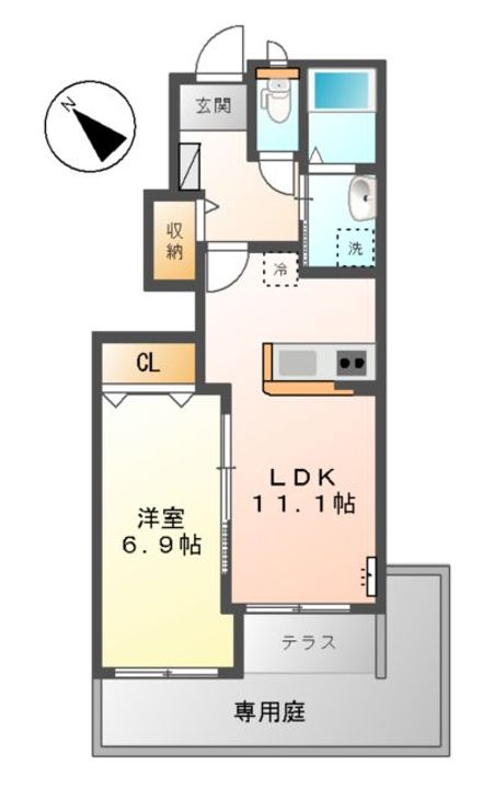 スターテラス大野の間取り