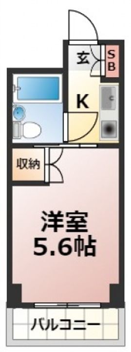 ヤスダ第2ビル303号室の間取り