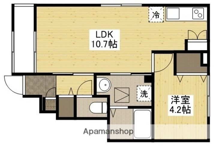 ルーツ祇園の間取り