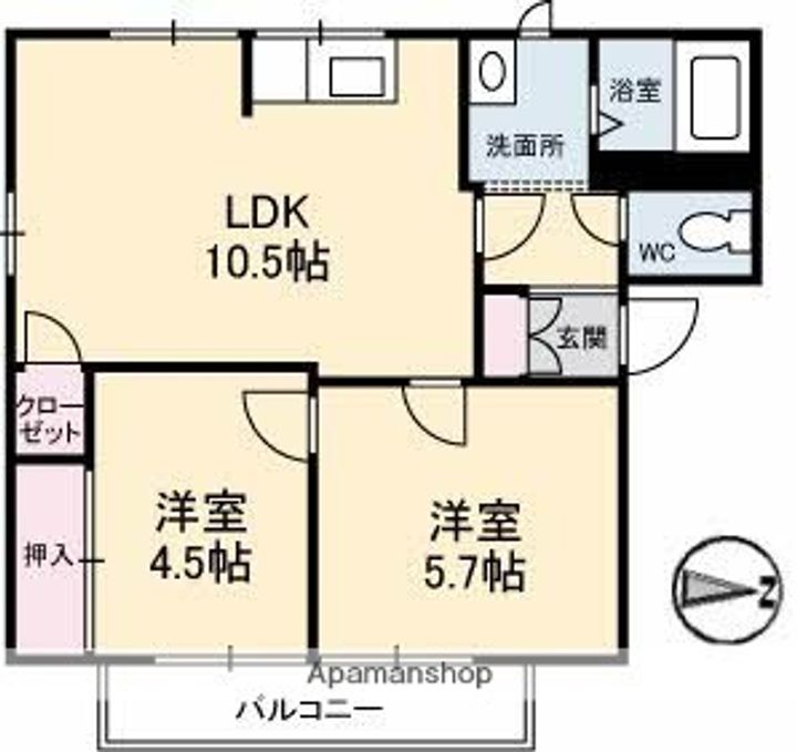 エステートパールⅡの間取り