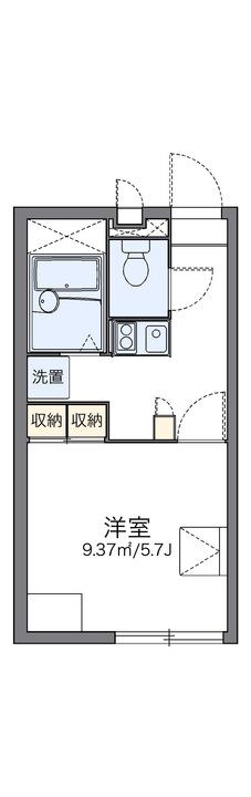 レオパレス幹202の間取り