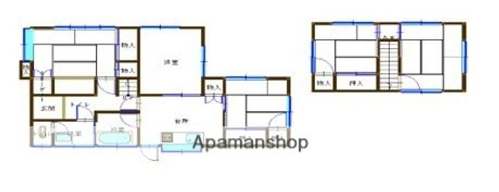 広島県福山市向陽町2丁目(一戸建)の賃貸物件戸建ての間取り