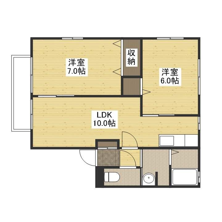 アムールミシマ E棟の間取り
